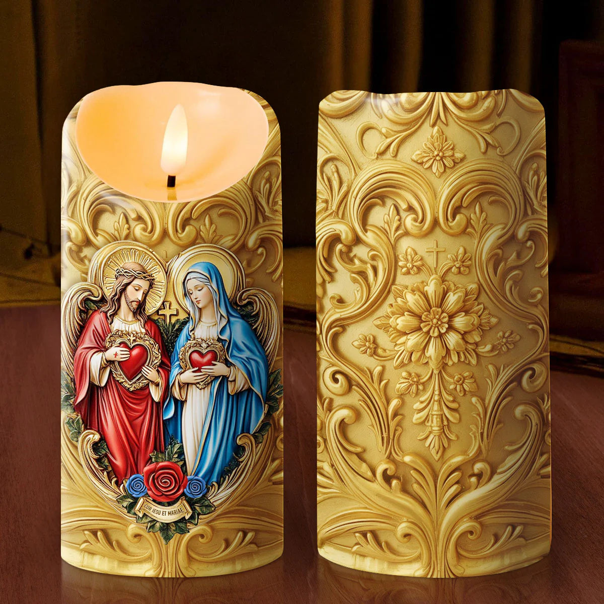 Eternal Hearts Of Heaven - Flameless LED Candle