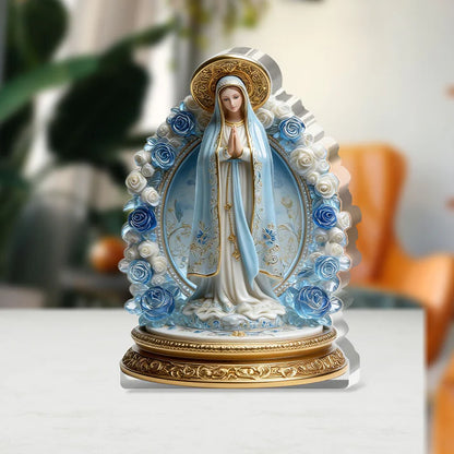 Assumption Of Mary - Custom Shaped Acrylic Plaque