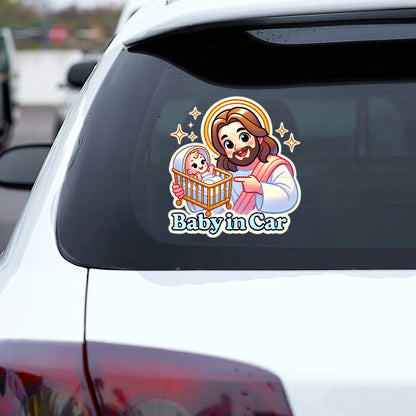 Baby In Car 4 - Sticker