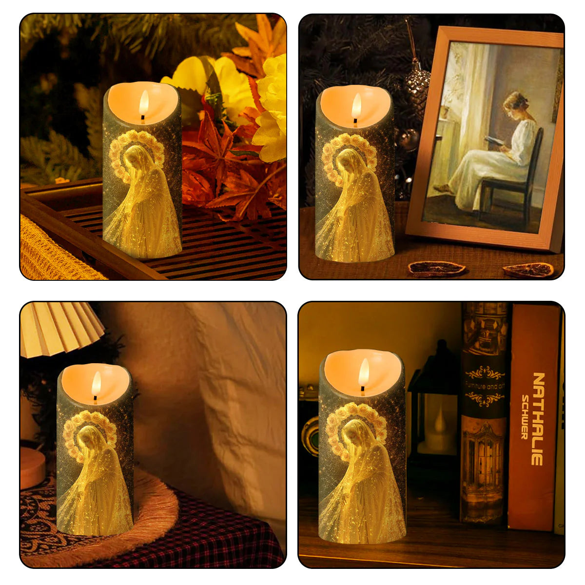 Holy Glow Marian - Flameless LED Candle