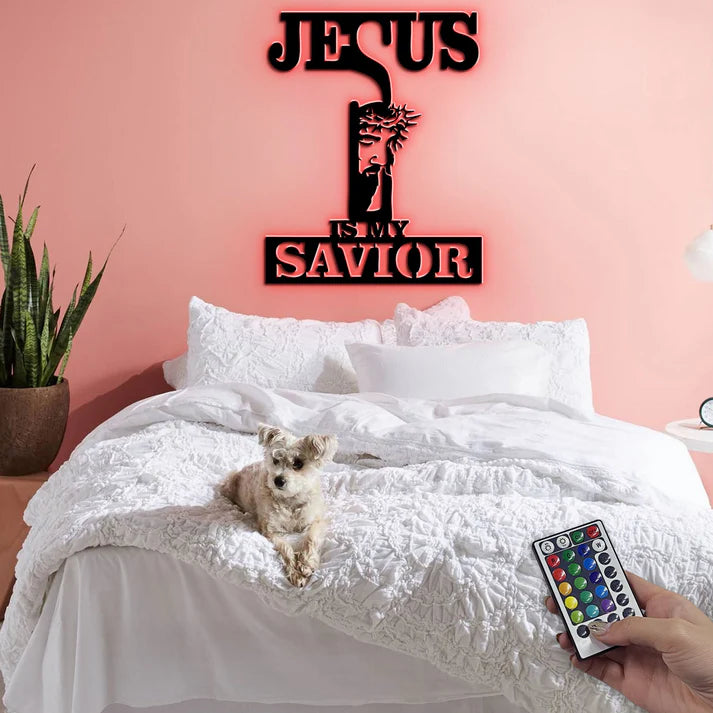 Jesus Is My Savior - Metal Wall Art Sign