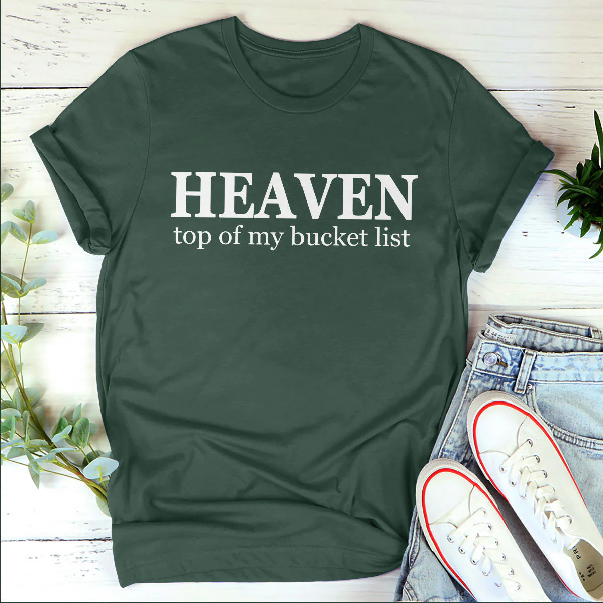 Top Of My Bucket List | Personalized 2D Unisex T-shirt