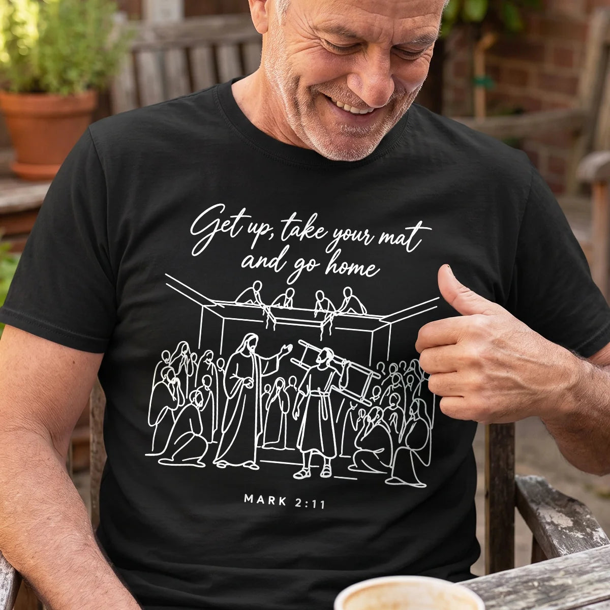 Get Up, Take Your Mat And Go Home, Gift For Christian | 2D Unisex T-shirt