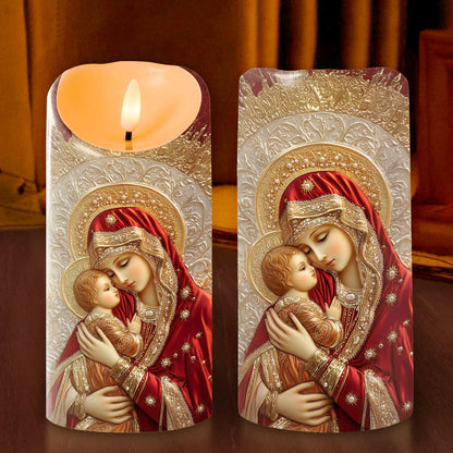 Blessed Mother’s Embrace - Flameless LED Candle