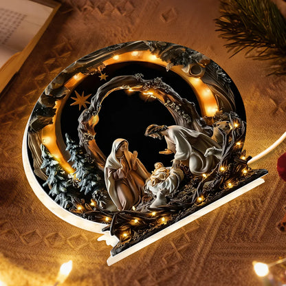 Holy Nativity Scene Christmas - Light Box