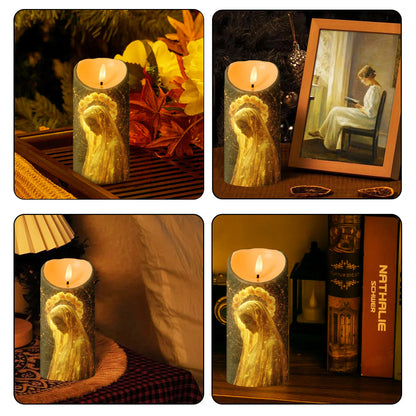 Crown Of Roses, Light Of Heaven - Flameless LED Candle