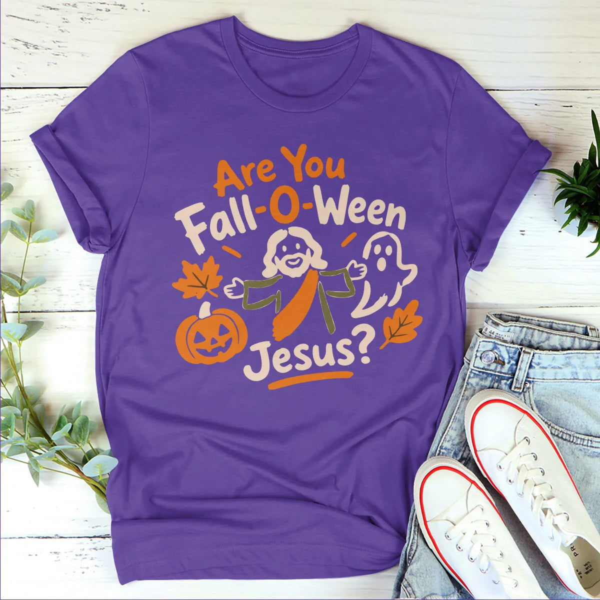 Are You Fall-O-Ween Jesus?,  Gift For Christians | 2D Unisex T-shirt