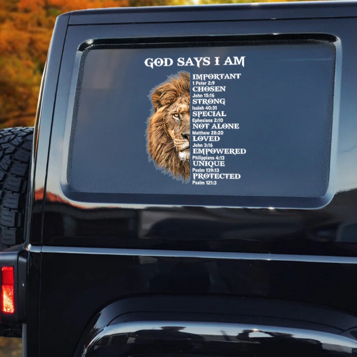 God Says I Am - Sticker