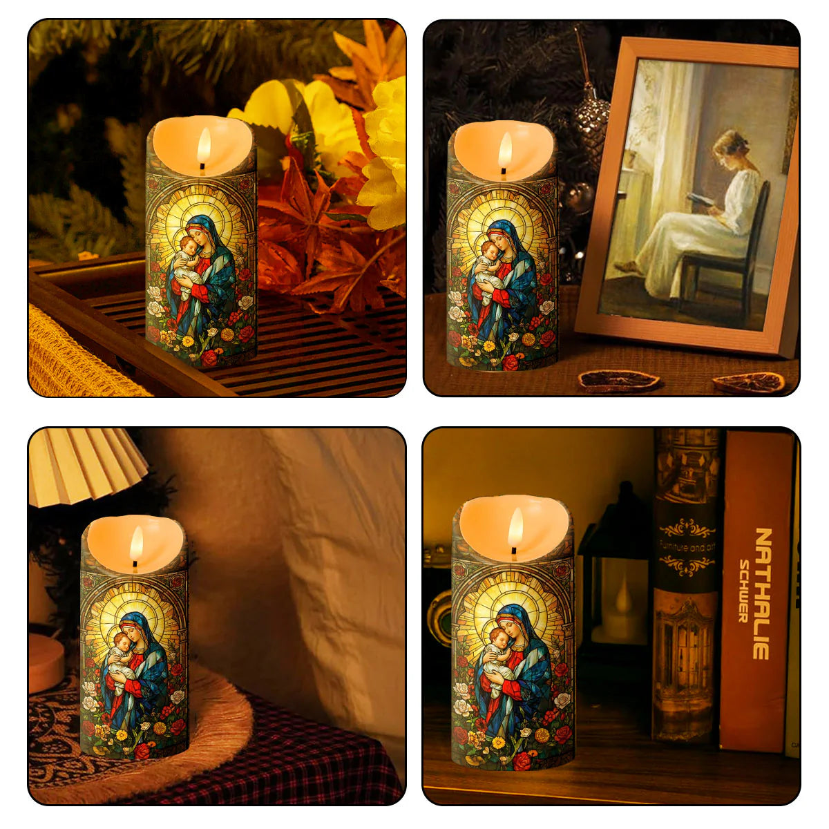 Blessed In One Halo - Flameless LED Candle