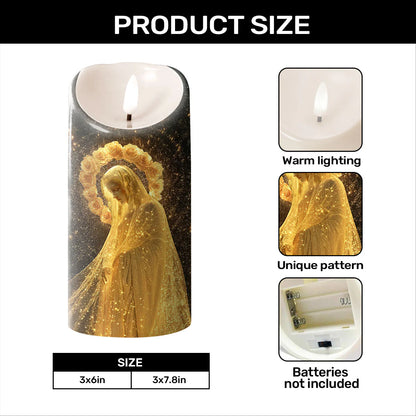 Holy Glow Marian - Flameless LED Candle