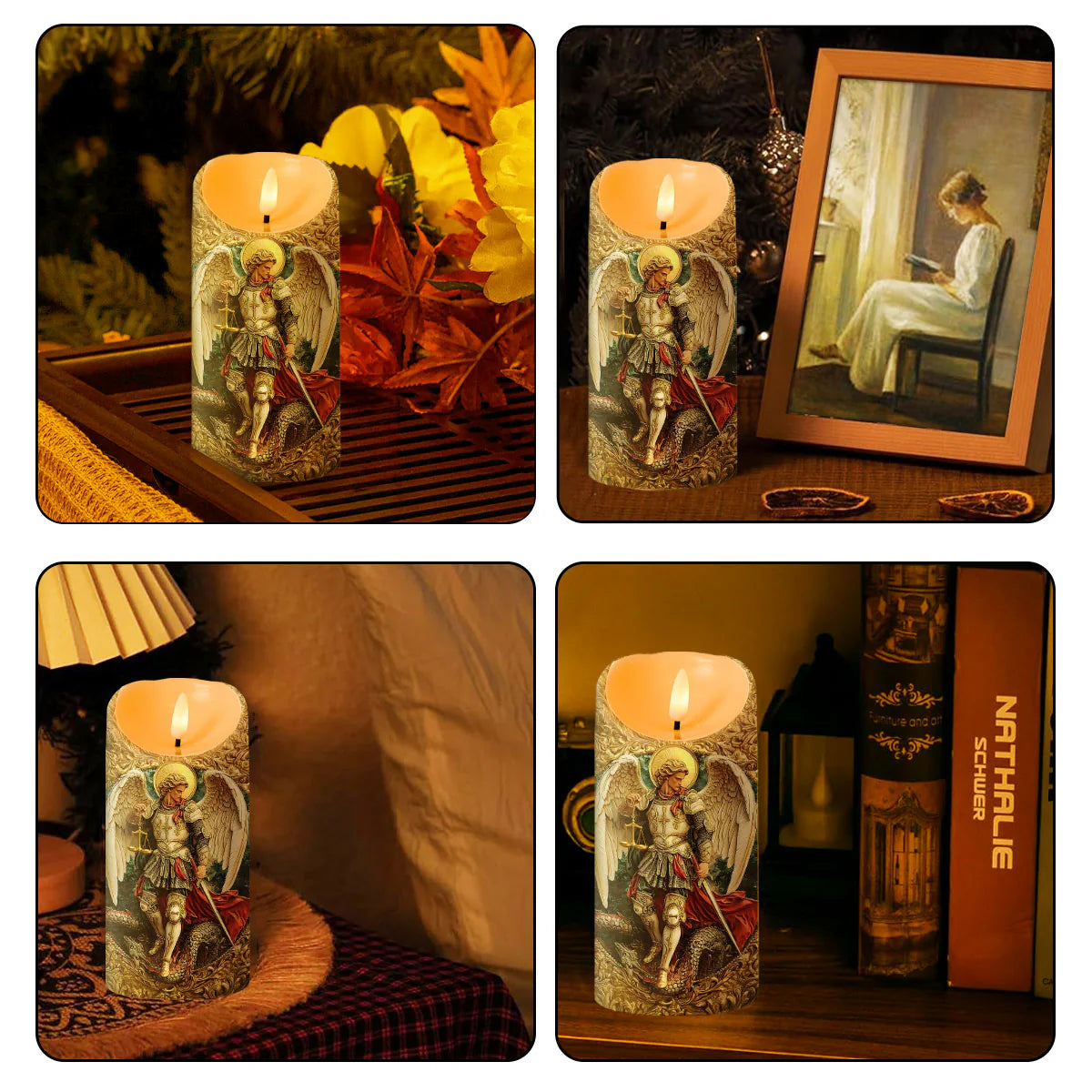 The Scales Of Judgment - Flameless LED Candle