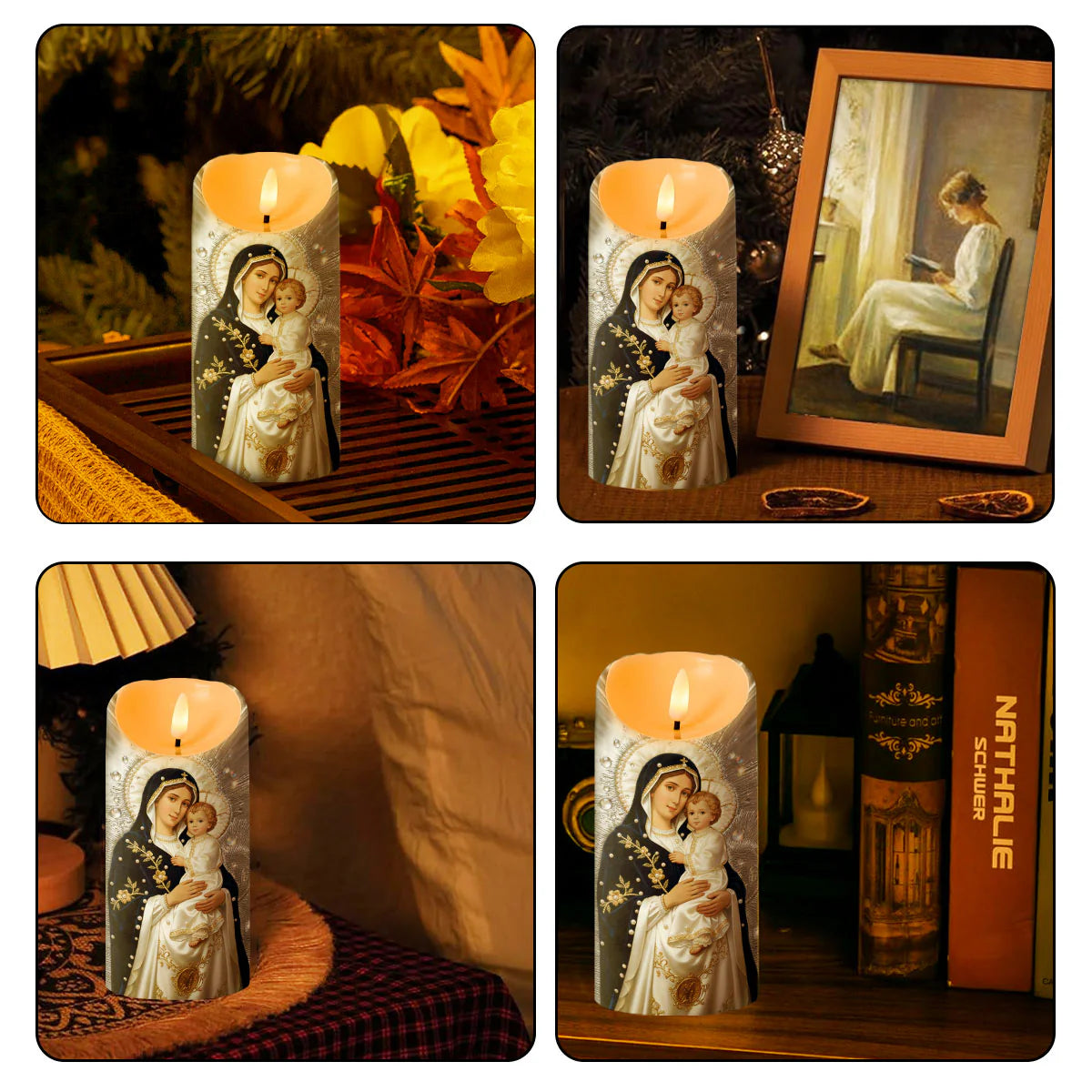 Our Lady Of Divine Light - Flameless LED Candle