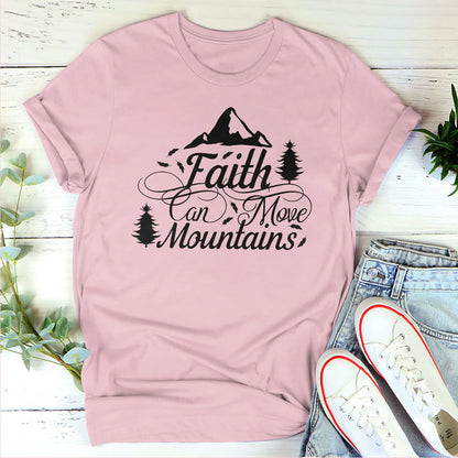 Faith Can Move Mountains | Personalized 2D Unisex T-shirt