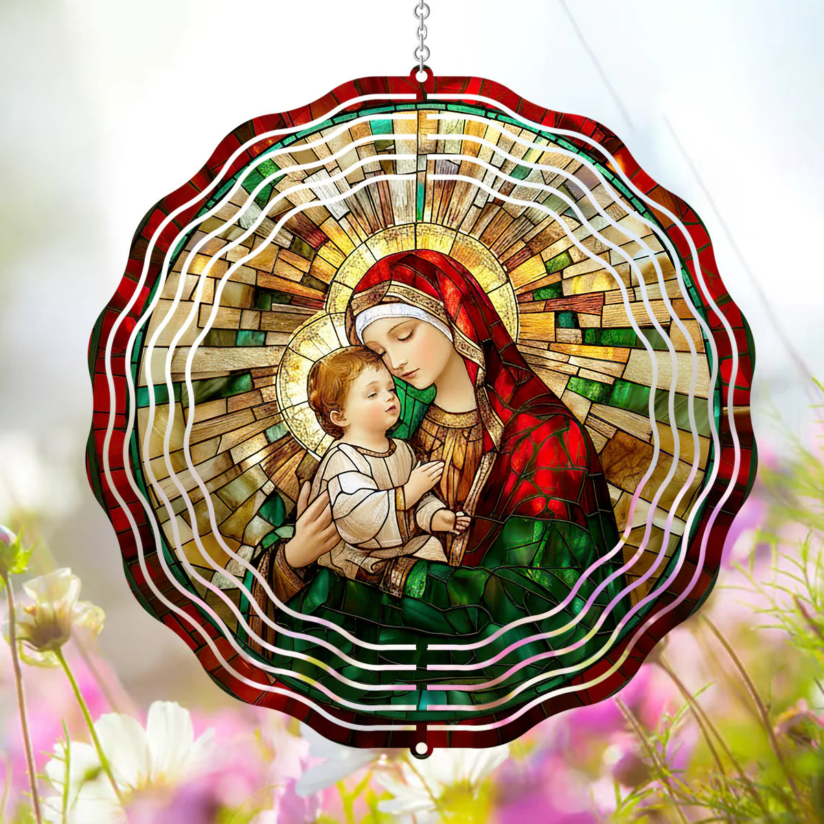 Sacred Light Of Mother And Child - Wind Spinners