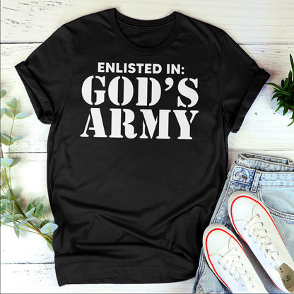 Enlisted In God's Army | 2D Unisex T-shirt