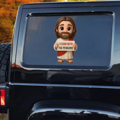 God Bless The Penguins - Sticker