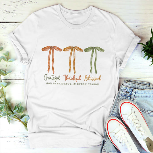 God Is Faithful In Every Season, Gift For Yourself | 2D Unisex T-shirt