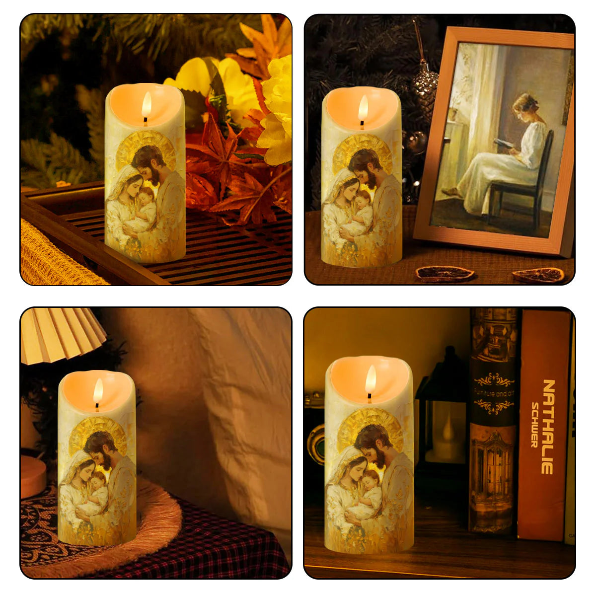The Light Of The Holy Family - Flameless LED Candle