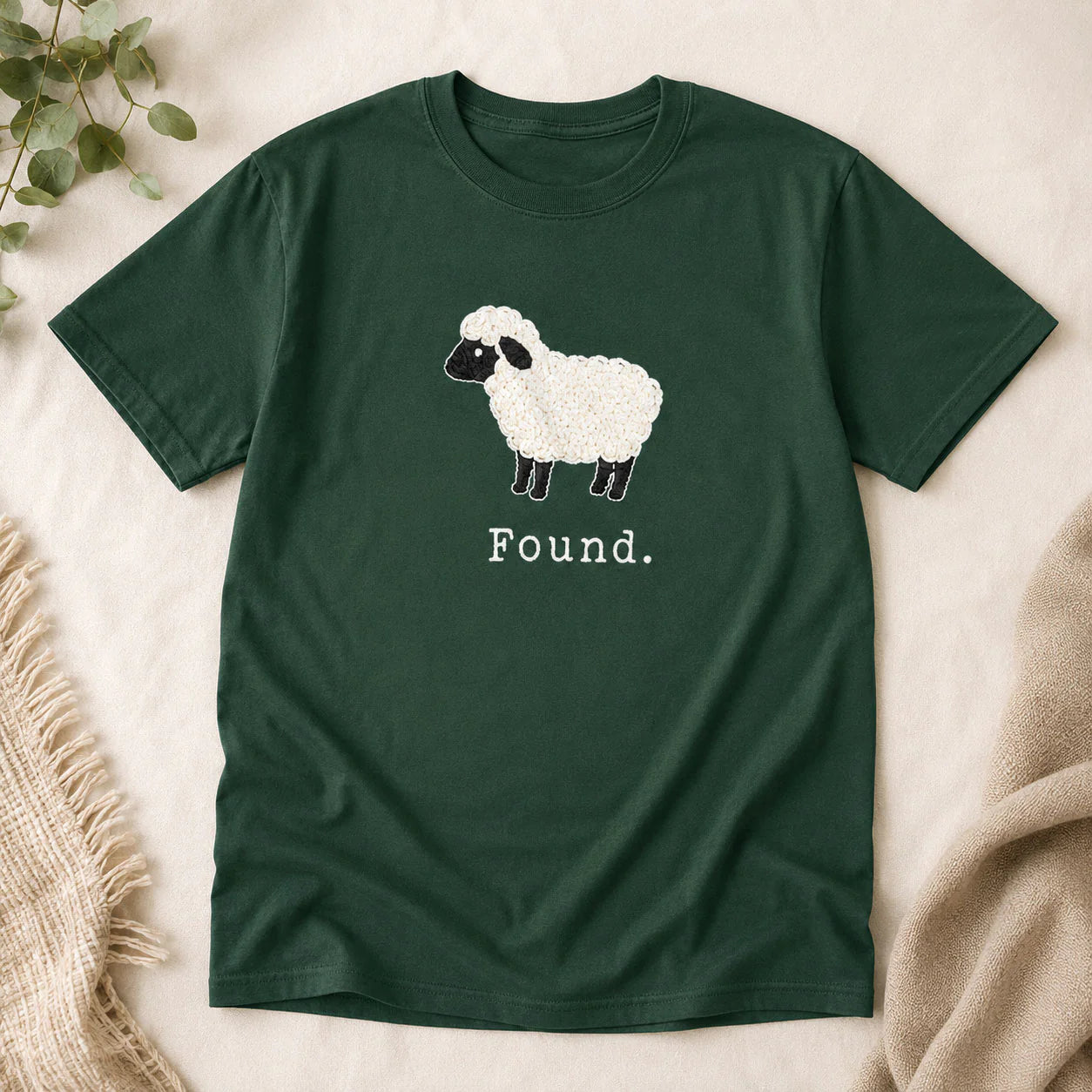 Christian Psalm 23 Lamb, Christian Gift | 2D Unisex T-shirt