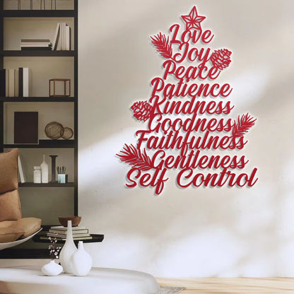 Fruit Of The Spirit - Metal Wall Art Sign