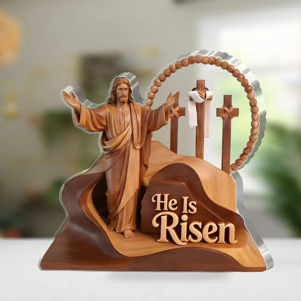 The Risen Savior | Custom Shaped Acrylic Plaque