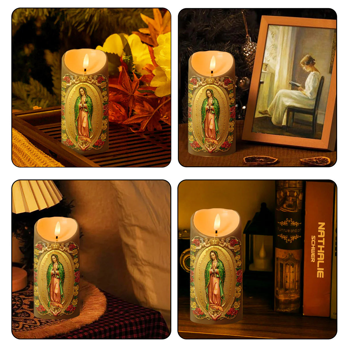 Our Lady Of Guadalupe - Flameless LED Candle