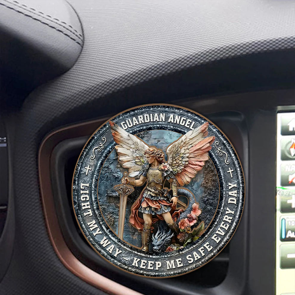 Saint Michael The Heavenly Protector - Car Visor Clip