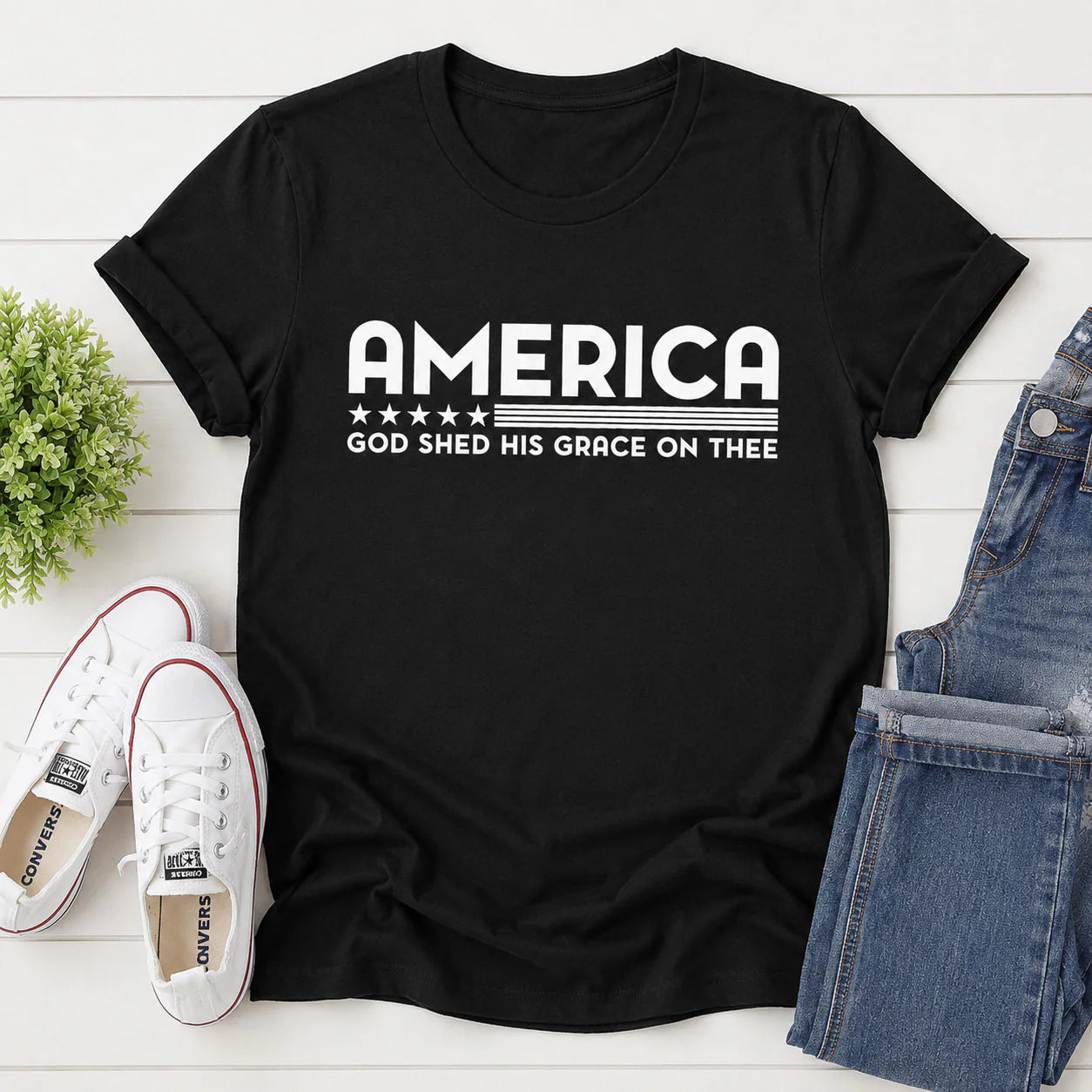 God Shed His Grace On Thee | 2D Unisex T-shirt