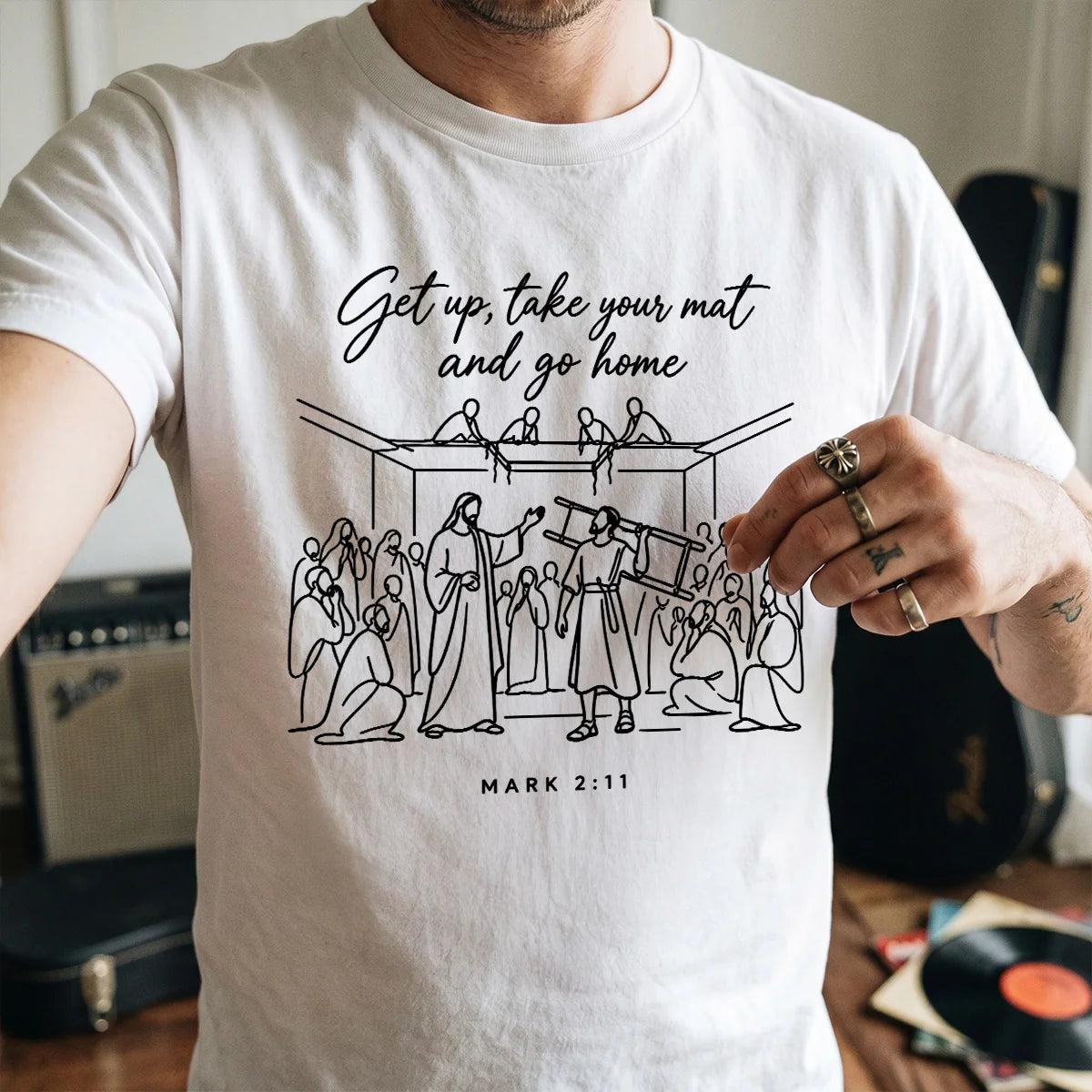 Get Up, Take Your Mat And Go Home, Gift For Christian | 2D Unisex T-shirt