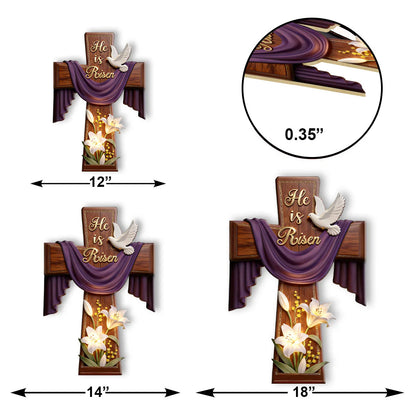 He Is Risen - Wooden Door Sign