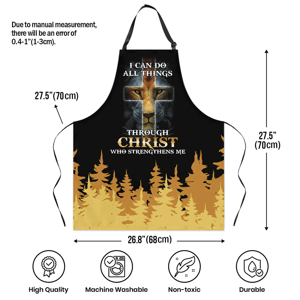 I Can Do All Things Through Christ - Apron With Neck Strap