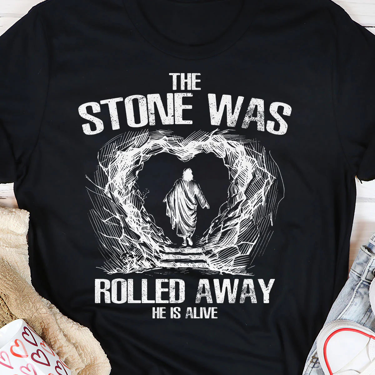 The Stone Was Rolled Away | 2D Unisex T-shirt