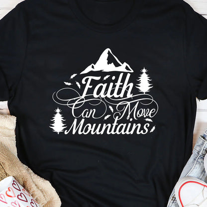 Faith Can Move Mountains | Personalized 2D Unisex T-shirt