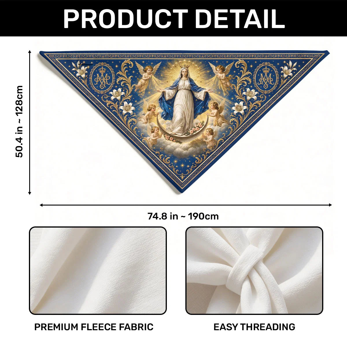 Queen Of Heaven Marian, Gift For Women | Shawl Wrap