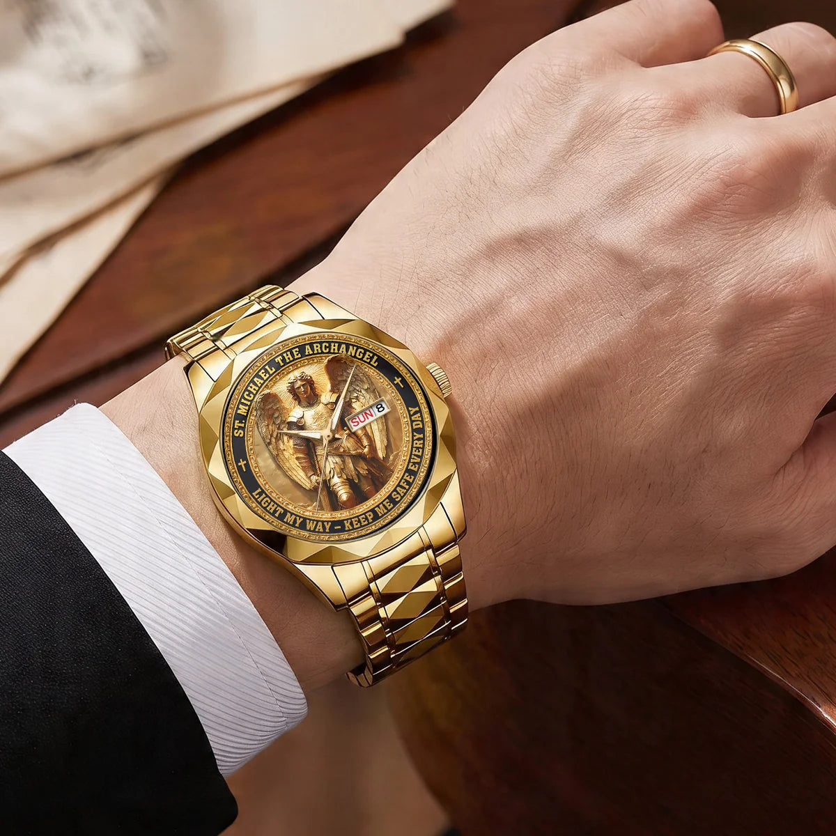 Archangel Michael Heaven’s Guardian - Men's Wrist Watch