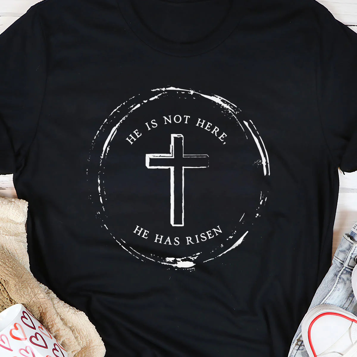 He Has Risen | Personalized 2D Unisex T-shirt