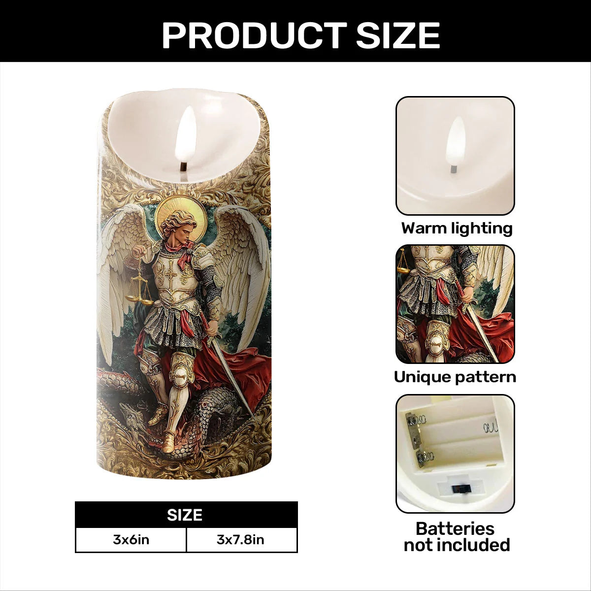 The Scales Of Judgment - Flameless LED Candle