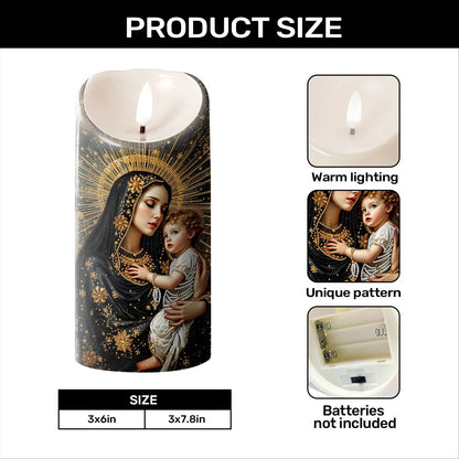 Golden Halo Lullaby - Flameless LED Candle