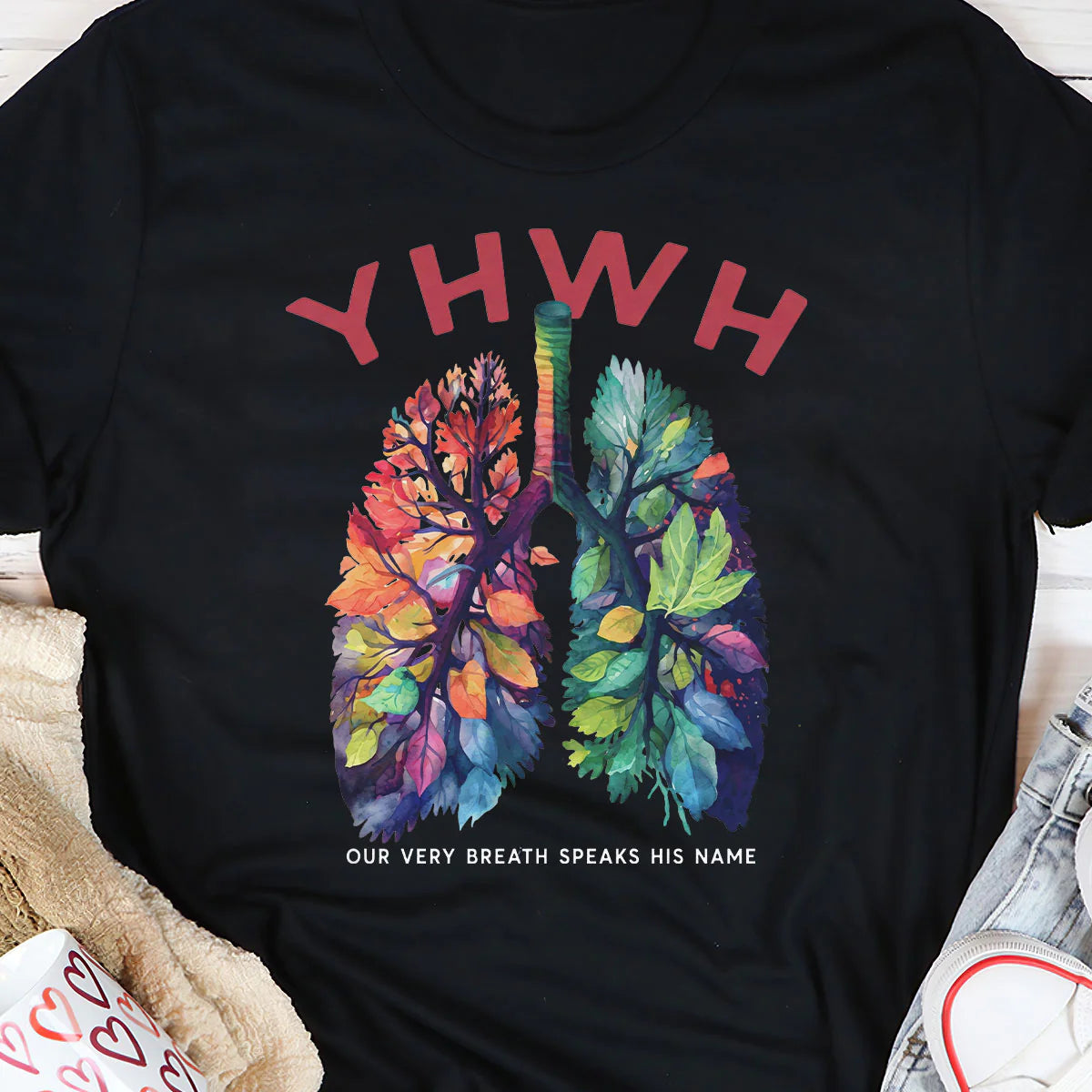 YAHWEH Our Very Breath Speaks His Name | 2D Unisex T-shirt