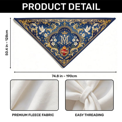 Mary Queen Of Heaven Bandana, Gift For Women | Shawl Wrap