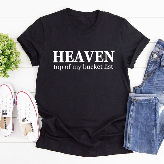 Top Of My Bucket List | Personalized 2D Unisex T-shirt
