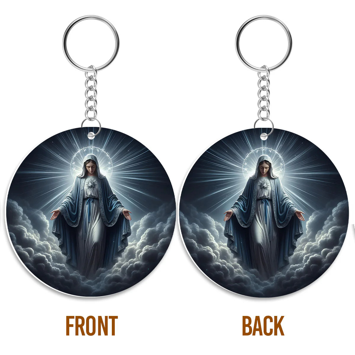 Elegant Virgin Mary - Acrylic Keychain