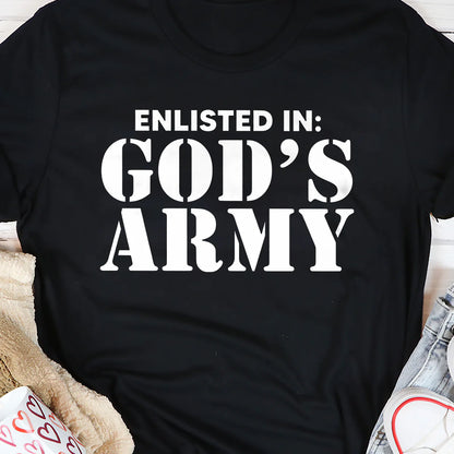 Enlisted In God's Army | 2D Unisex T-shirt