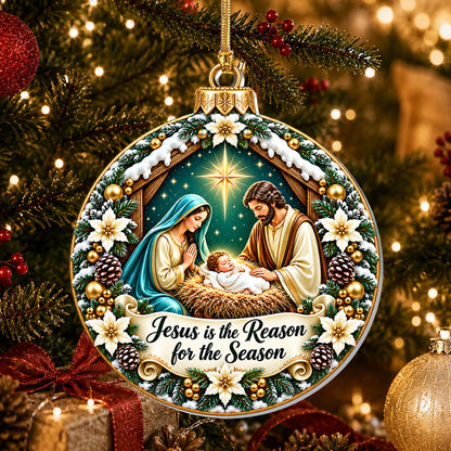 Christ Our Reason, Gift For Family | 1-Layer Acrylic Ornament  111 reviews