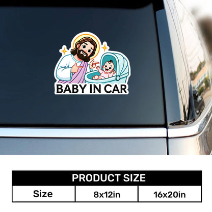 Baby In Car - Sticker
