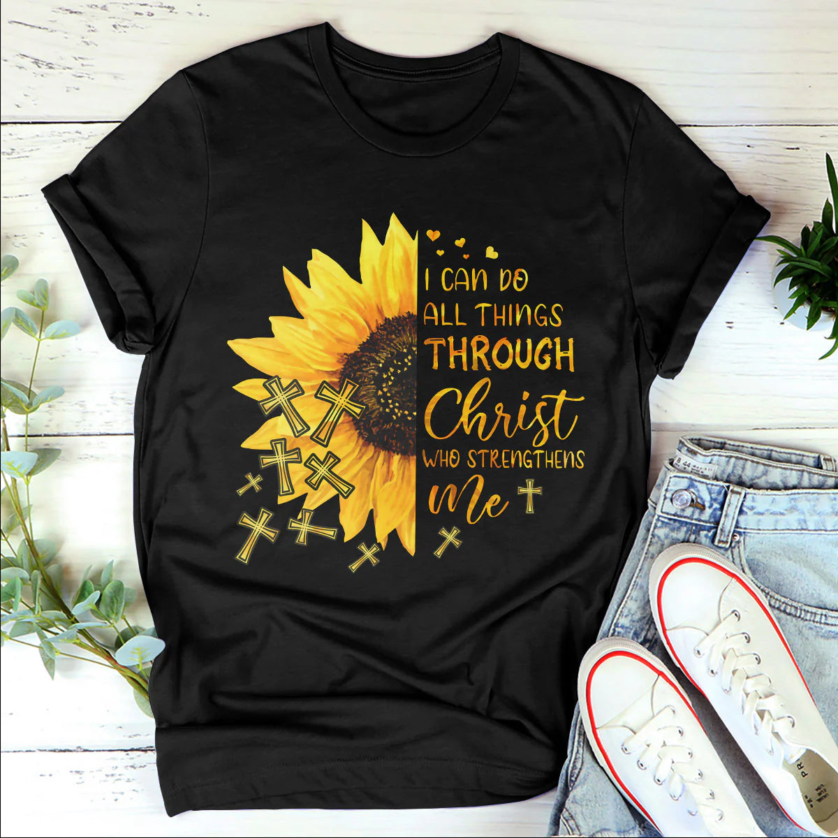 I Can Do All Things Through Christ Who Strengthens Me | Personalized 2D Unisex T-shirt