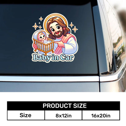 Baby In Car 4 - Sticker