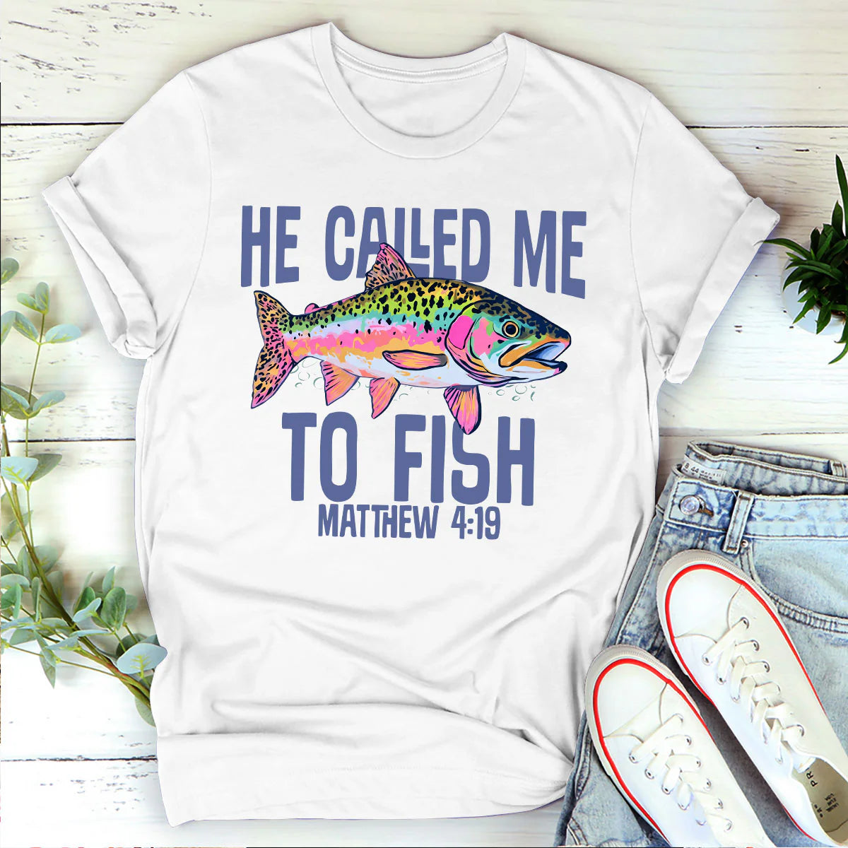 He Called Me To Fish | Personalized 2D Unisex T-shirt