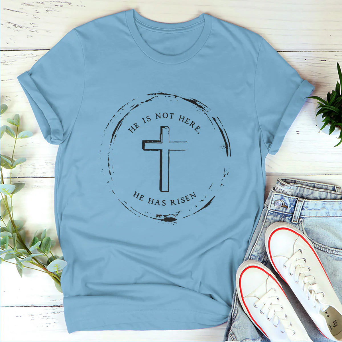 He Has Risen | Personalized 2D Unisex T-shirt