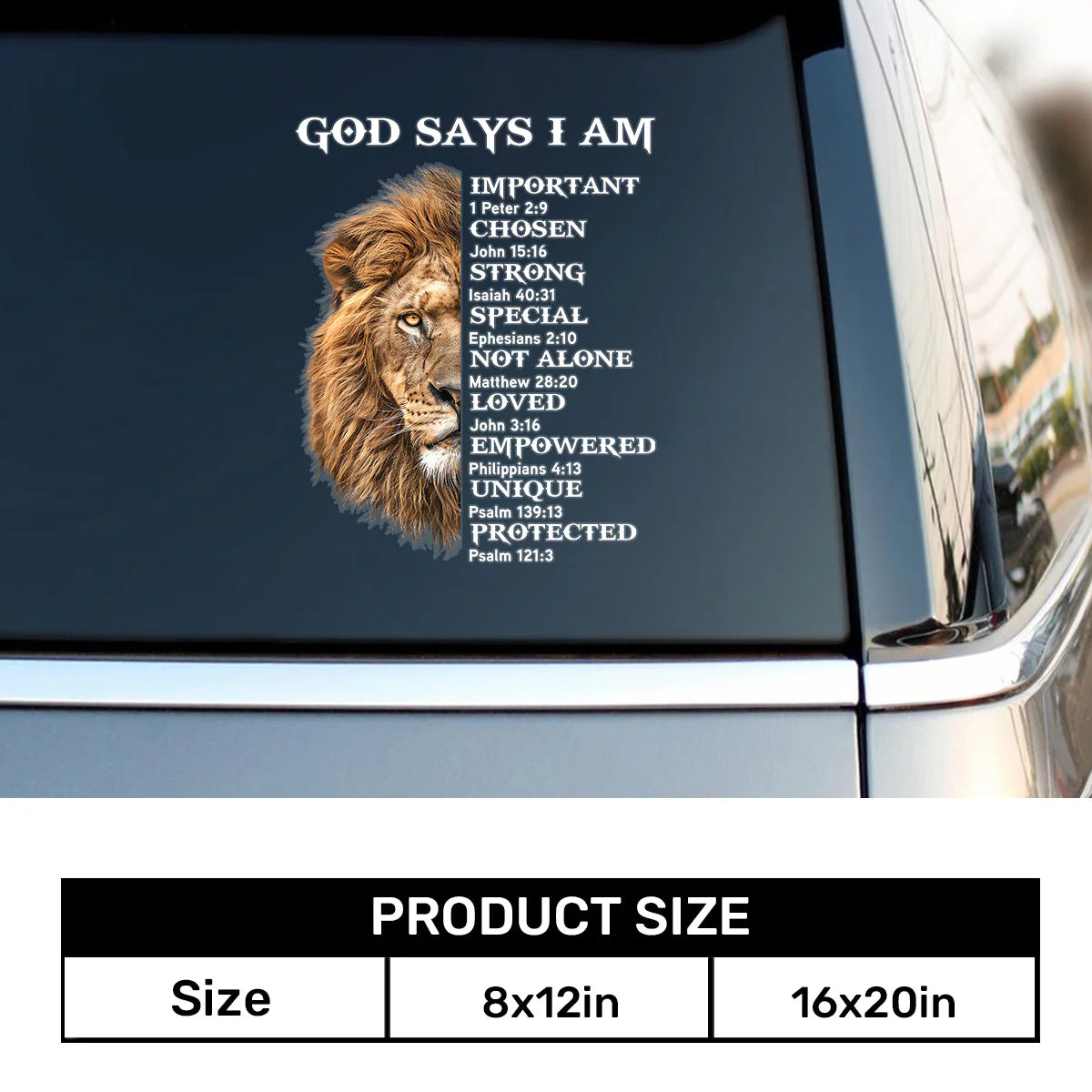 God Says I Am - Sticker